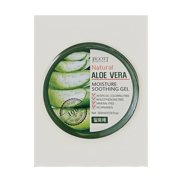 Jigott Gel apaisant naturel à laloe vera hydratant 300 ml