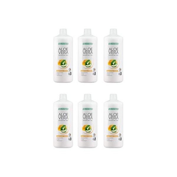 Lot de 6 gels à boire à laloe vera - Miel