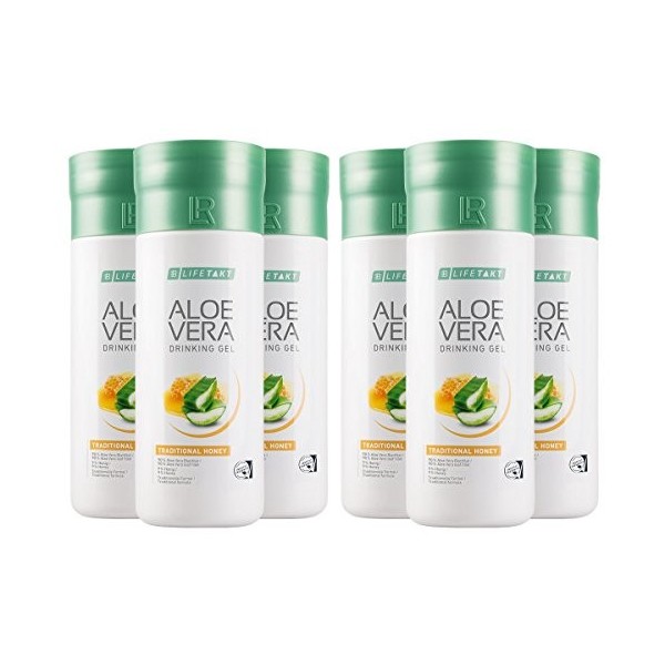 LR -Lucky Aloe Vera Life Essence Gel : Miel – Lot de 6 6 x 1000 ml 
