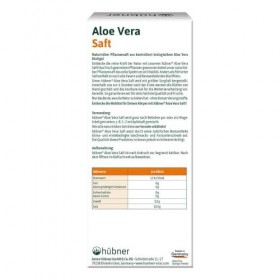hübner Aloe Vera Jus de plantes bio naturellement trouble 490 ml 6 Aloe Vera