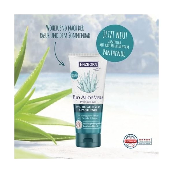 ENZBORN Gel daloe vera bio de qualité supérieure - 100 ml