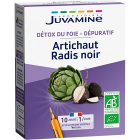 JUVAMINE - Artichaut Radis Noir - Detox du foie - Dépuratif – Bien-être du foie - Détoxification - Confort Intestinal - 10 am