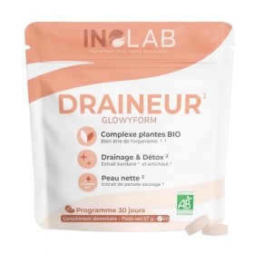 INOLAB I Draineur Bio Puissant I Triple Detox - Foie + Reins + Peau I Perte de Poids -Peau nette - Boost le Métabolisme I Fab
