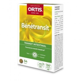 Ortis - Benetransit 54 Comprimés - Complément Alimentaire pour Favoriser le Transit Intestinal et Faciliter la Digestion - En
