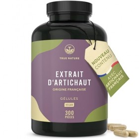 Extrait dArtichaut Français - 2.400mg avec 2,5% Cynarine - 300 Gélules 2,5 mois - Confort Digestif, Foie & Détox - Vegan -