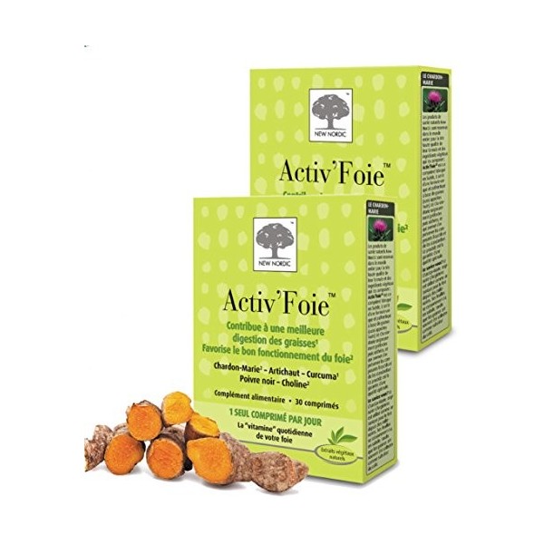 New Nordic ActivFoie - Lot de 2 Boites de 30 Comprimés