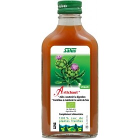 Salus – Artichaut BIO – Complément à Base de Suc dArtichaut BIO – Aide avec Digestion et la Santé du Foie – Végan, Sans Addi