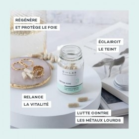 D-LAB Détox Foie | 1 Mois | Dépollution Rapide et Élimination des Métaux Lourds avec Artichaut, Chardon-Marie, Pissenlit et D