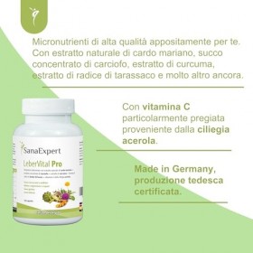 SanaExpert LeberVital Pro | PURIFICATION DU FOIE ET ​​DES REINS | aux extraits de chardon-Marie, dartichaut et de curcuma 1