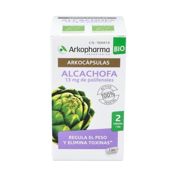 Artichaut Arkocápsulas Bio 130 capsules