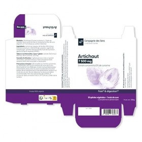 Artichaut 7500 mg – Haute teneur en cynarine – 1 mois de cure intensive