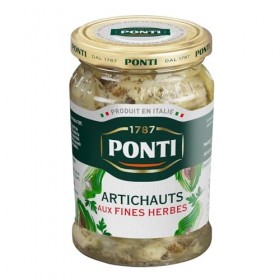 Artichauts aux fines herbes à lhuile PONTI - le pot de 280g Lot De 3 - Par Lot