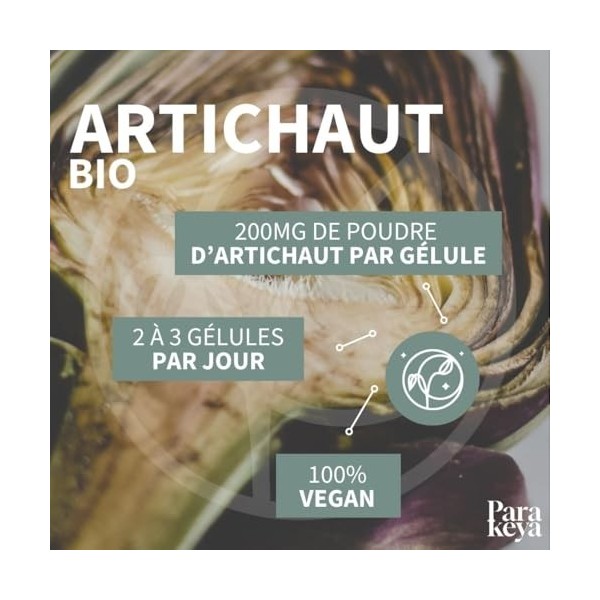 Parakeya – Artichaut Bio | Complément Alimentaire | 180 Gélules