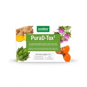 Purasana® PuraD-Tox – Complexe Chardon-Marie Bio 11-en-1 Choline, Artichaut, Pissenlit, Curcuma & Gingembre – Détox Hépatique