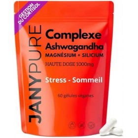 Cortisol Manager Ashwagandha COMPLEXE 1000mg gélules Cure detox balance Cortisole traitement 1 Mois Régulation Stress Test An
