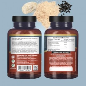 Comprimés KSM-66 Ashwagandha et crinière de lion - Haute concentration 2200 mg | Extrait de racine dAshwagandha KSM-66 et ex