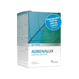 Cortisol - Ashwagandha et Rhodiola Rosea - Magnesium, Piperina et Vitamine B6-60 Gélules - Adrenalux Sensilab Ashwagandha