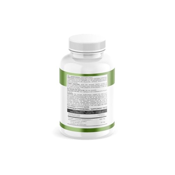 INSPORT Nutrition - Ashwagandha 666mg - Extrait de racine - 10 mg de Vitanolide par Gélule - Ligne de protection de la santé 