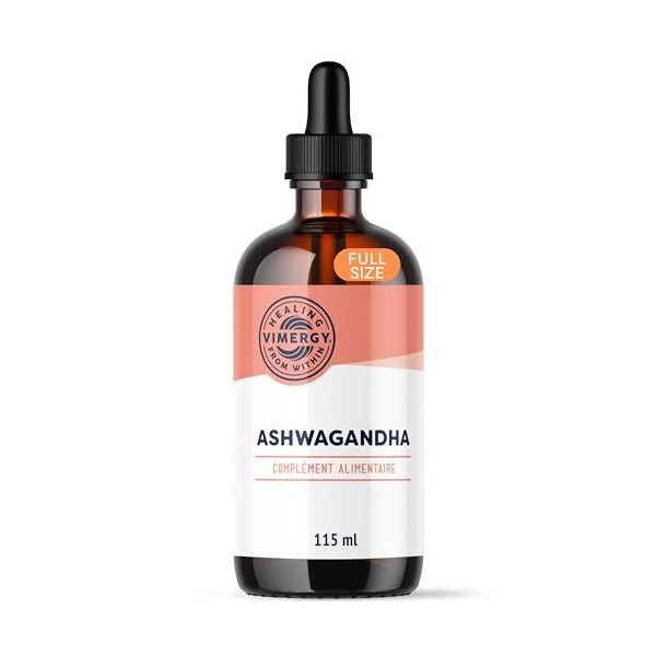 Vimergy Ashwagandha Liquide, 57 Portions – Gouttes dAshwagandha – Extrait dAshwagandha avec de la Glycérine – Complément Vé A...