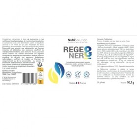 Nutrisolution - Regener8 - Complément Alimentaire Anti-Âge pour Lutter contre le Stress et Favoriser Sommeil & Immunité - Mél...