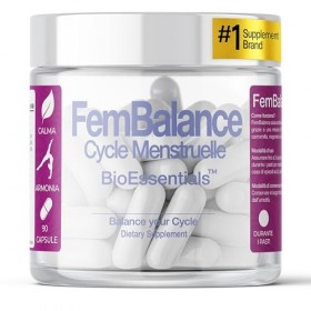 BioEssentials FemBalance® Complément Naturel de Soutien Prémenstruel pour Femmes – Équilibre du Cycle Menstruel & Soulagement
