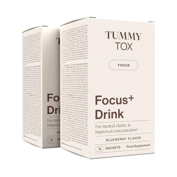 Complément alimentaire pour la concentration à base dAshwagandha, de Taurine, de Ginkgo Biloba, de Guarana, de Chicoré, Bois