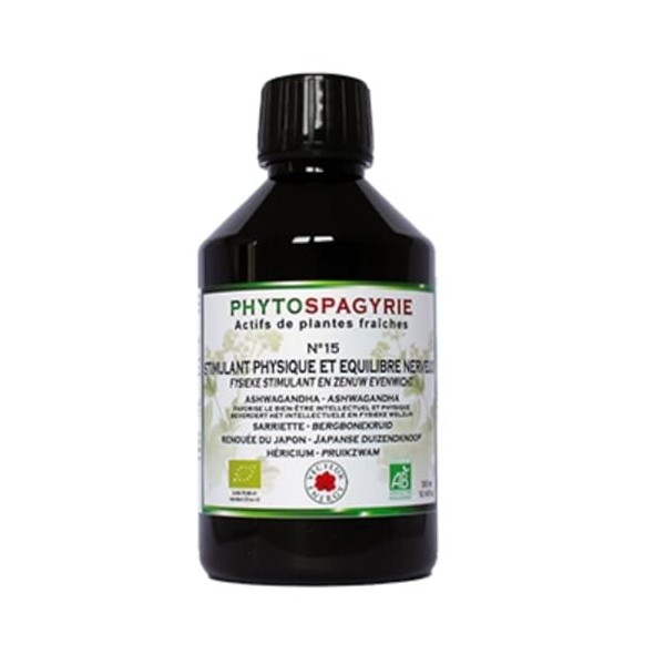 Phytospagyrie stimulant physique et équilibre nerveux n°15 BIO 300ml Vecteur Energy