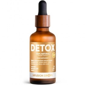 WOW TEA Detox Infusion Drops - Extraits dherbes 100 % naturels pour le nettoyage du corps, le drainage et le ventre plat - V
