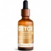 WOW TEA Detox Infusion Drops - Extraits dherbes 100 % naturels pour le nettoyage du corps, le drainage et le ventre plat - V