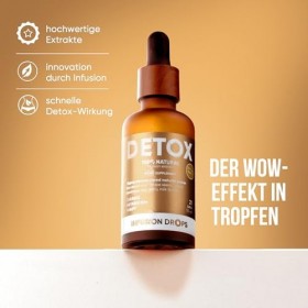 WOW TEA Detox Infusion Drops - Extraits dherbes 100 % naturels pour le nettoyage du corps, le drainage et le ventre plat - V