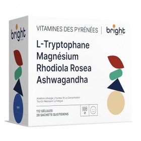 L-Tryptophane Magnésium Ashwagandha Rhodiola – Gestion de l’Équilibre Émotionnel et de l’Énergie, 4 Compléments en 1 Paquet p
