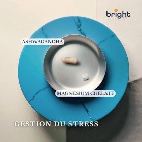 Ashwagandha avec magnésium + gestion du stress, 2 suppléments en 1 paquet pour Relaxation et équilibre mental I 28 doses quot