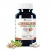 Alzuro Labs Ashwagandha | 10 000 mg équivalent 500 mg dextrait 20:1 | 120 capsules végétaliennes | Soutien au stress, à l