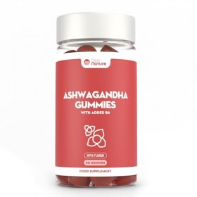 Gummies dAshwagandha 1500mg - Complément Alimentaire à Haute Concentration avec Vitamine B6 - Saveur Naturelle de Pomme - 60