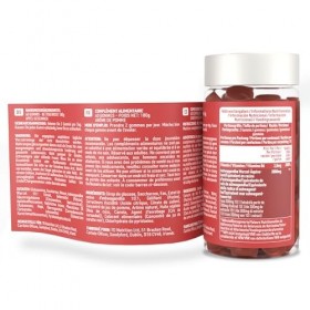 Gummies dAshwagandha 1500mg - Complément Alimentaire à Haute Concentration avec Vitamine B6 - Saveur Naturelle de Pomme - 60