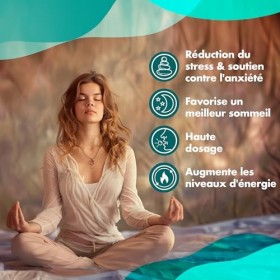 Ashwagandha High Strength PLUS | 125 mg d’extrait de racine avec 10 mg de withanolides | 180 comprimés véganes | Cure de 6 mo