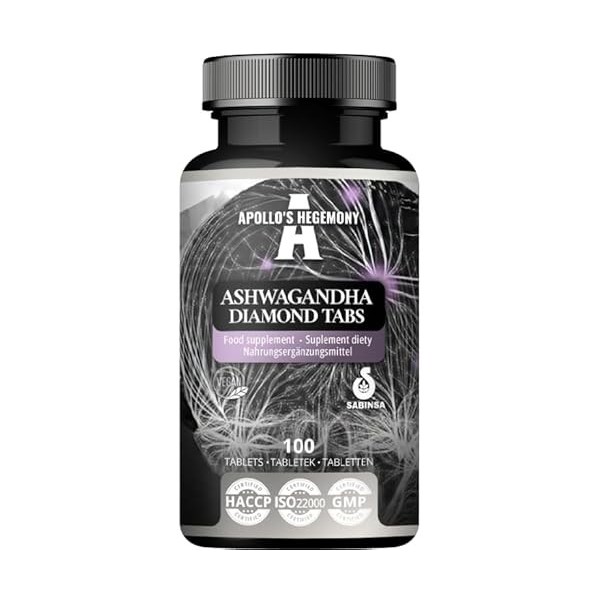 Extrait dAshwagandha 568 mg par comprimé, 100 comprimés végétaliens, 400 portions par emballage, lextrait de Withania somni