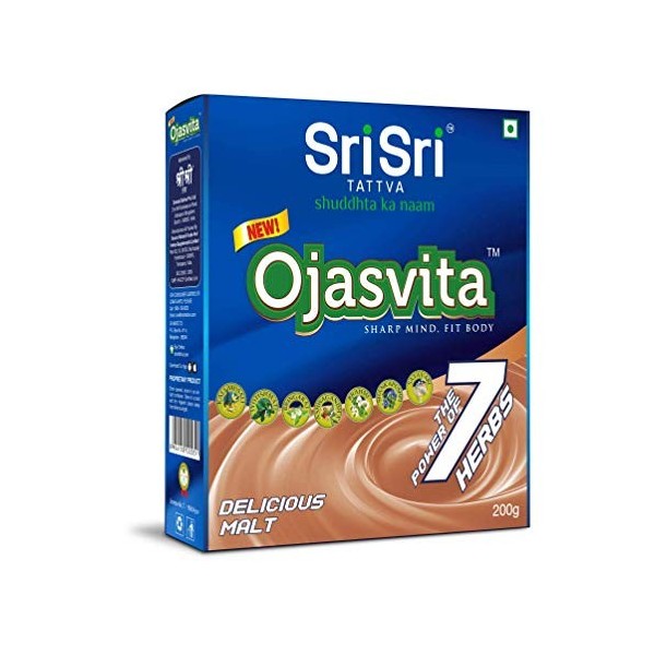 Sri Sri Tattva Ojasvita Fraise – Mélange à boisson pour un esprit vif et un corps sain – 1 kg Ashwagandha