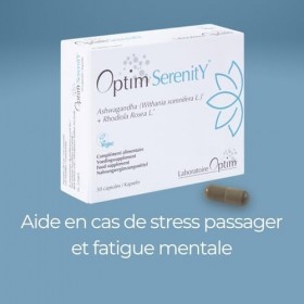 OPTIM Serenity Pack 3 x 30 gélules Ashwagandha & Rhodiola – Complément ashwagandha anti stress naturel, sérénité & équilibre 