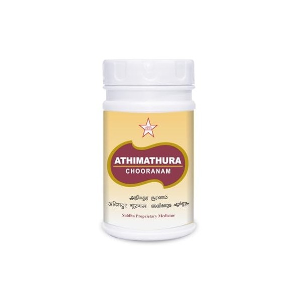 Athimathura Chooranam 500Gm Siddha produits | médecine du siddha