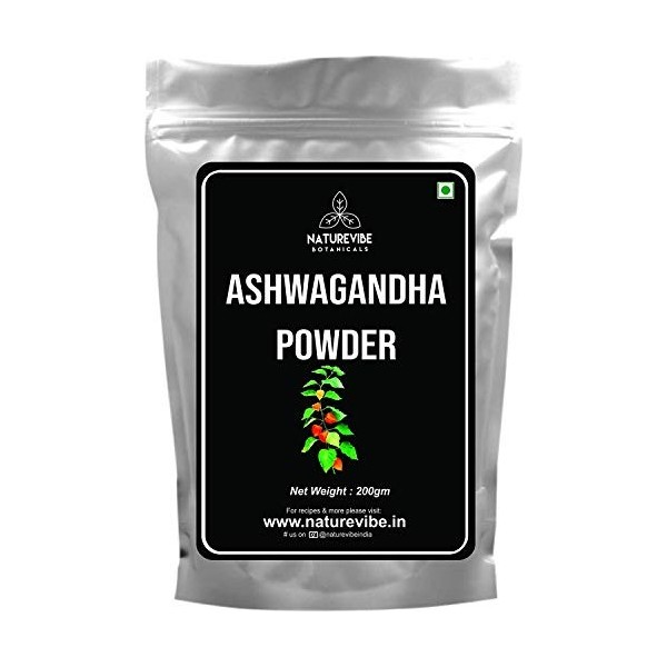 Naturevibe Botanicals Organic Ashwagandha Powder - 200gms