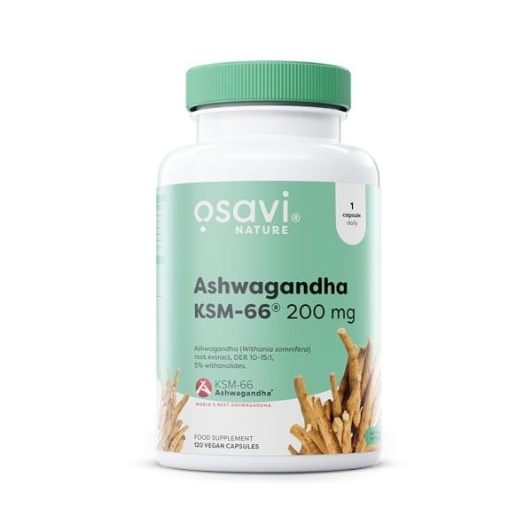 Osavi Ashwagandha KSM-66, 200mg - 60 vegan caps