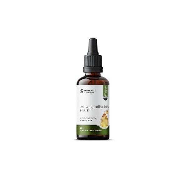 ASHWAGANDHA Gouttes 30 ml – Extrait Fortifié 10% Withanolides – Mémoire, Concentration, Gestion du Stress | INSPORT Ashwagandha