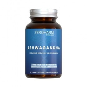 ZEROHARM Ashwagandha liposomale 500 mg – Adaptogène pour le soutien du stress, de lénergie et du sommeil – Absorption liposo