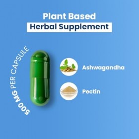 ZEROHARM Ashwagandha liposomale 500 mg – Adaptogène pour le soutien du stress, de lénergie et du sommeil – Absorption liposo