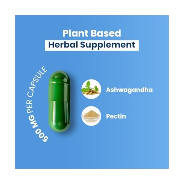ZEROHARM Ashwagandha liposomale 500 mg – Adaptogène pour le soutien du stress, de lénergie et du sommeil – Absorption liposo
