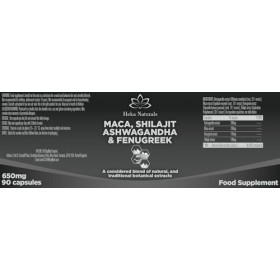 Heka Naturals Complexe Vitalité Masculine | 90 Gélules avec Ashwagandha, Maca, Fenugrec & Shilajit, Extraits Végétaux traditi