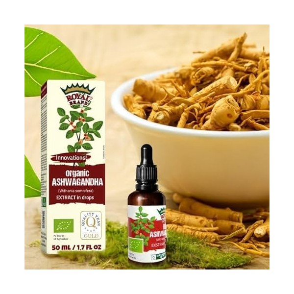 Royal Brand Bio Ashwagandha - extrait en gouttes / 50 ml / 1.7 fl oz