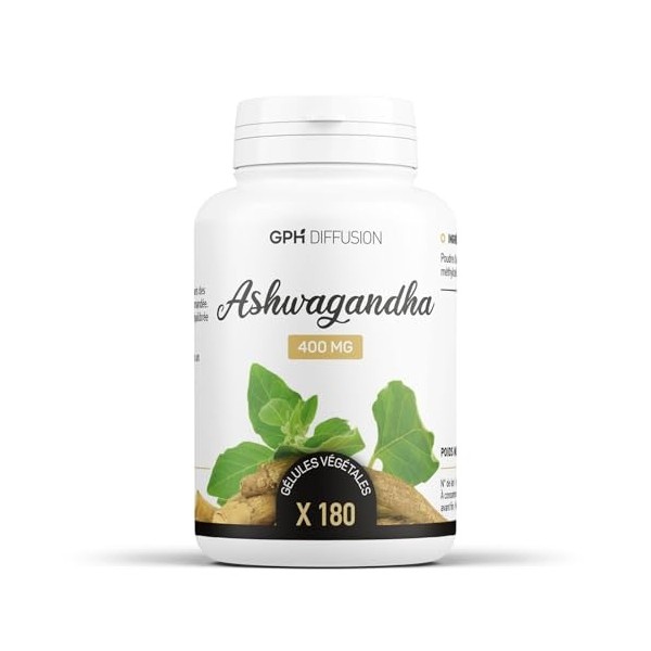 Ashwagandha racine - 400 mg - 180 gélules végétales