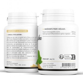 Ashwagandha racine - 400 mg - 180 gélules végétales